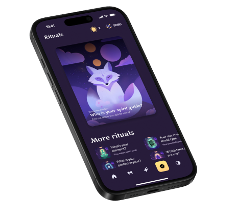 Daily rituals in the Celestia Pro app
